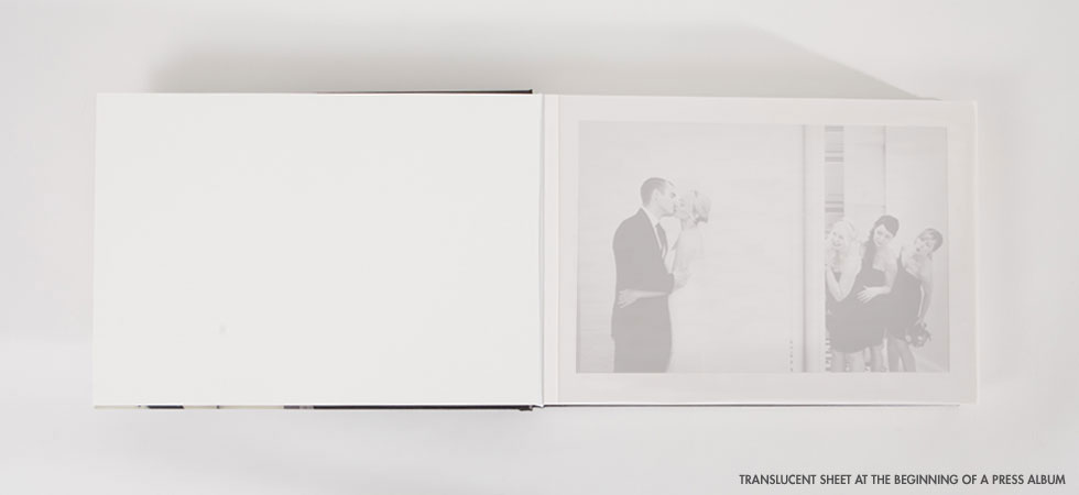 Queensberry Press Album Translucent page closed