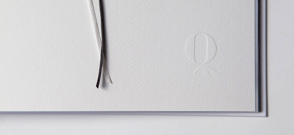 Queensberry Press Book Flyleaf embossing